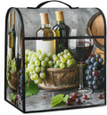 cfpolar Kitchen Aid Mixer Cover Compatible with 6-8 Quarts Fruit Grape Wine Pattern Stand Mixer Cover Kitchen Aid Mixers Accessories Appliance Organizer Bag Dust Covers with Zipper Pocket