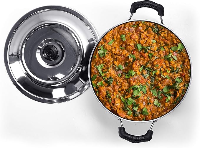 Sumeet NonStick Sparkle Induction Kadhai With Lid 22 cm Dia