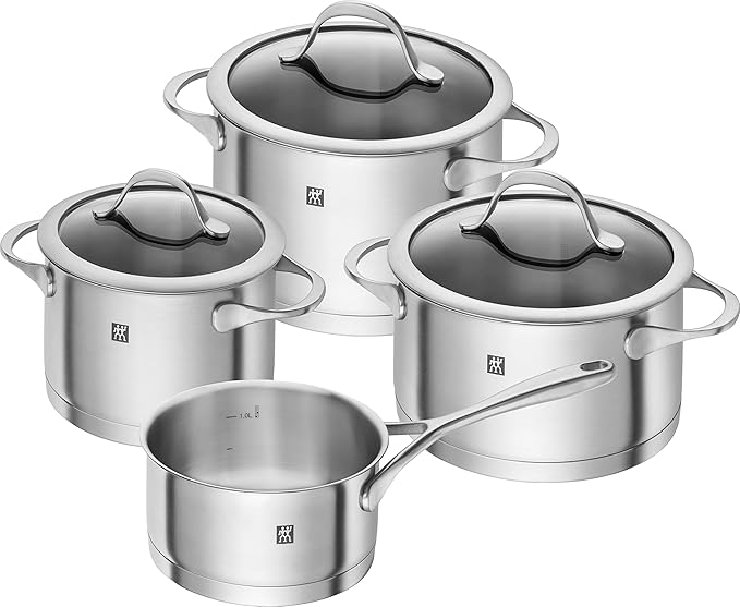 ZWILLING Cookware Set Essence Silver 4-Piece