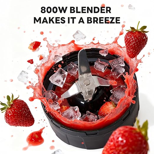 OLIXIS Smoothie Blender Personal Blenders for Kitchen with 16 24 34 oz BPA-Free Portable Cups Mini Smoothie Maker for Shakes Sauces Juice and Ice Crushing Silver