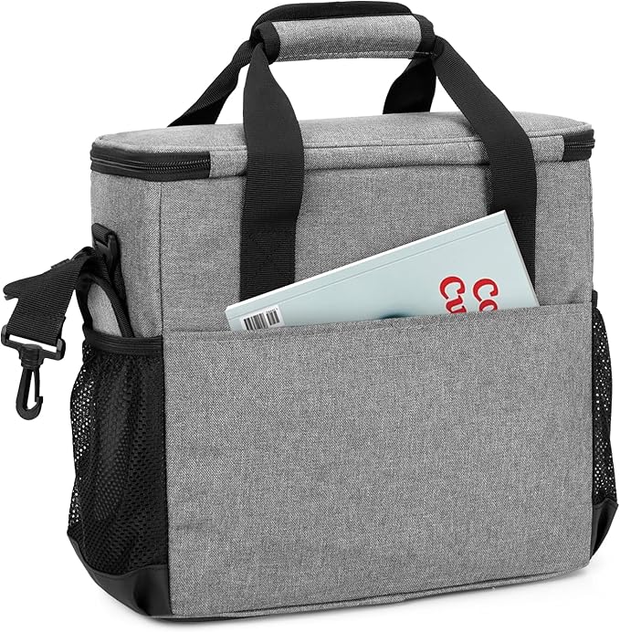 CURMIO Coffee Maker Carrying Bag Compatible for Keurig K-Mini or K-Mini Plus Single Serve Coffee Machine Travel Bag for K-Cup Pods Gray (Bag Only)