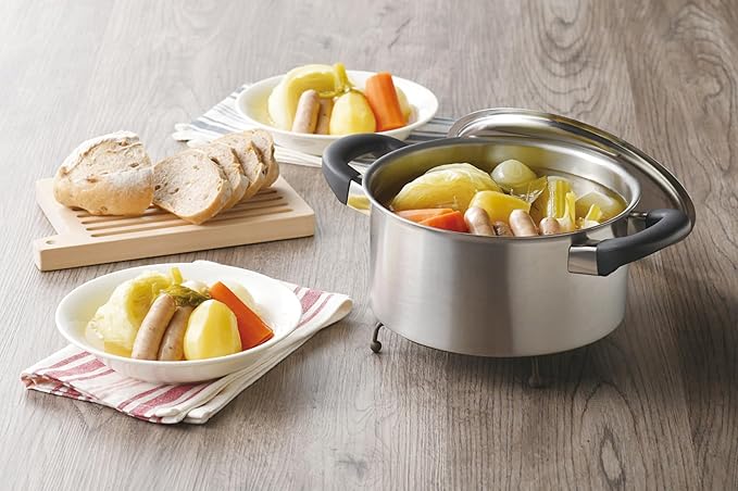 SOUEN SE-27 Detachable Handle Pot Set of 2 7.1 inches (18 cm) &amp 7.9 inches (20 cm)