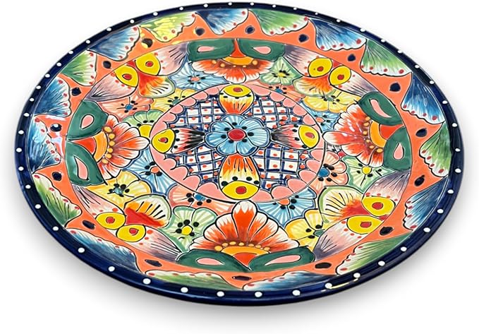 40-Piece Talavera Dinnerware Set | Colorful Tableware for 8