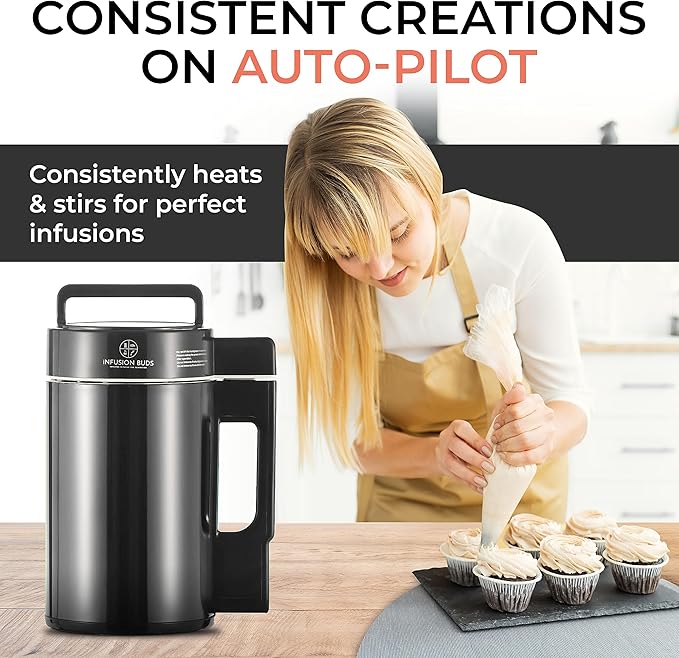 Infusion Buds Butter Infuser- Herbal Butter Maker Machine | Herbal Butter &amp Oil Infuser Machine. Includes Decarb Box and Tons of Accessories