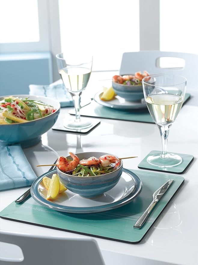 Denby Azure Dinner Plates Set of 4
