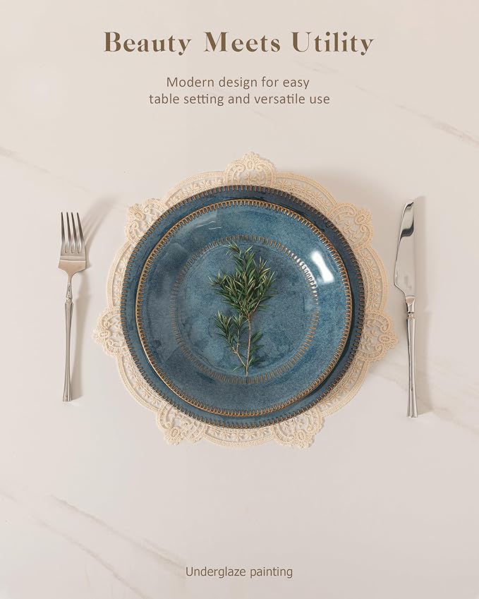 Dinnerware sets plates and bowls sets modern platesCeramic Dinnerware Sets12 Pieces Porcelain Lightweight PlatesScratch Resistant Dish Set (style - 2 4 - Set (12pcs))