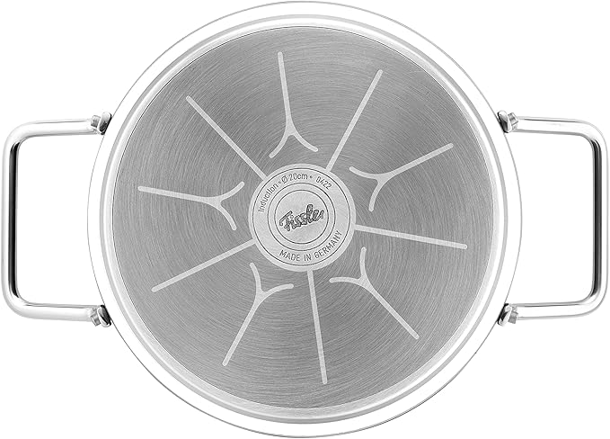 Fissler 156-114-03-000 Pot Set Coating Pot Adamant 3-Piece Set A Stew Pot 7.9 inches (20 cm) Casserole 9.4 inches (24 cm) Saucepan 7.1 inches (18 cm) Stainless Steel Lid Gas Fire/Induction