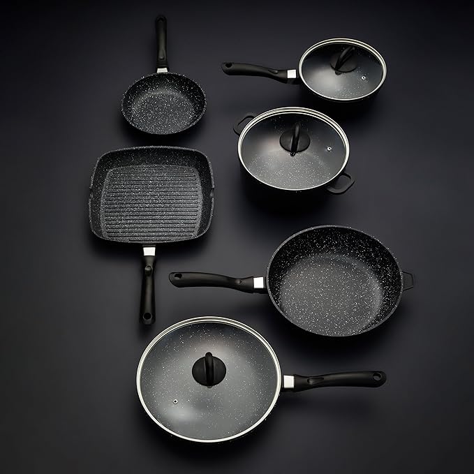 Cuisine::pro Stone Cookware Set Non-Stick Toxin-Free 9 Piece