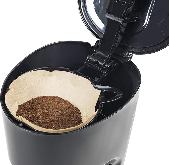 Bestron Coffee Maker with Hot Plate Ground Filter Coffee 10 Cups 750 Watts Black