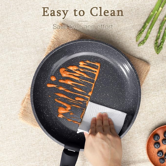 GiPP Ceramic Pots and Pans Set Non Stick Nonstick Detachable Handle Cookware Sets Healthy Non Toxic PFAS PFOA &amp PTFE Free Dishwasher ＆Oven Safe Induction Kitchen Pot and Pan 21 Piece Grey