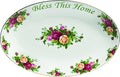 Royal Albert Old Country Roses Bless This Home Platter