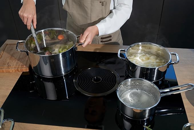 Zwilling 5-Piece Pot-Set with 4 Lids Suitable for Induction Stainless Steel Quadro60 x 50 x 30 cm Silver