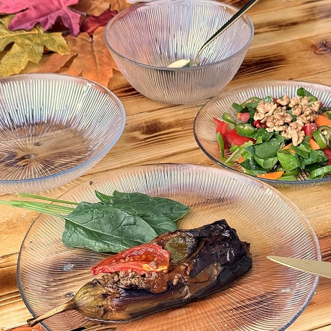 CASCATA 16 pcs. Glass Dinnerware Set