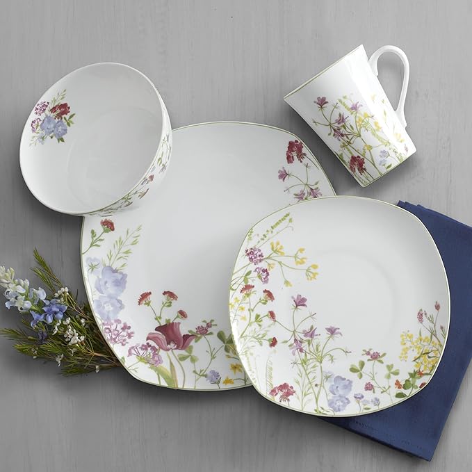 Mikasa Wildflower Garden 16-Piece Dinnerware Set Service For 4