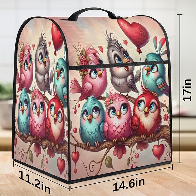 cfpolar Kitchen Aid Mixer Cover Compatible with 6-8 Quarts Animals Cute Owl Stand Mixer Cover Kitchen Aid Mixers Accessories Appliance Organizer Bag Dust Covers with Zipper Pocket