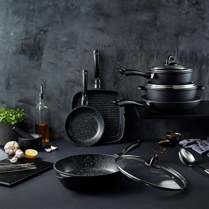 Cuisine::pro Stone Cookware Set Non-Stick Toxin-Free 9 Piece