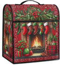 Kitchen Aid Mixer Cover Christmas Stockings Xmas Stand Mixer Cover Compatible with 6-8 Quarts Stand Mixers Dust Covers with Zipper Pocket Foldable Washable Kitchen Aid Organizer Bag