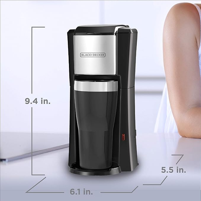 BLACK+DECKER CM618C Single Serve Coffee Maker Black
