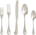 Fortessa San Marco 18/10 Flatware 5 Piece Place Setting Service for 1 Antique Silver