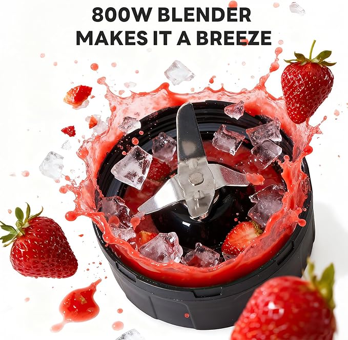 Sweetcrispy Smoothie Blender Personal Blender Set for Kitchen Smoothies Maker With BPA-Free Portable Cups For Shakes Sauces Juice Ice Crushing