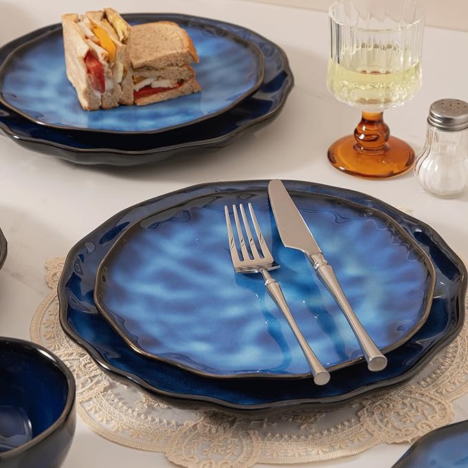 Dinnerware sets plates and bowls sets modern platesCeramic Dinnerware Sets12 Pieces Porcelain Lightweight PlatesScratch Resistant Dish Set (style - 4 4 - Set (12pcs))