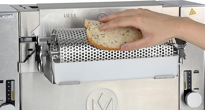 Prince Castle Top Mount Bun Dresser for CTS Series Toaster Stainless Steel - Butter Spreader and Butter Roller for Buns Even Dispensing