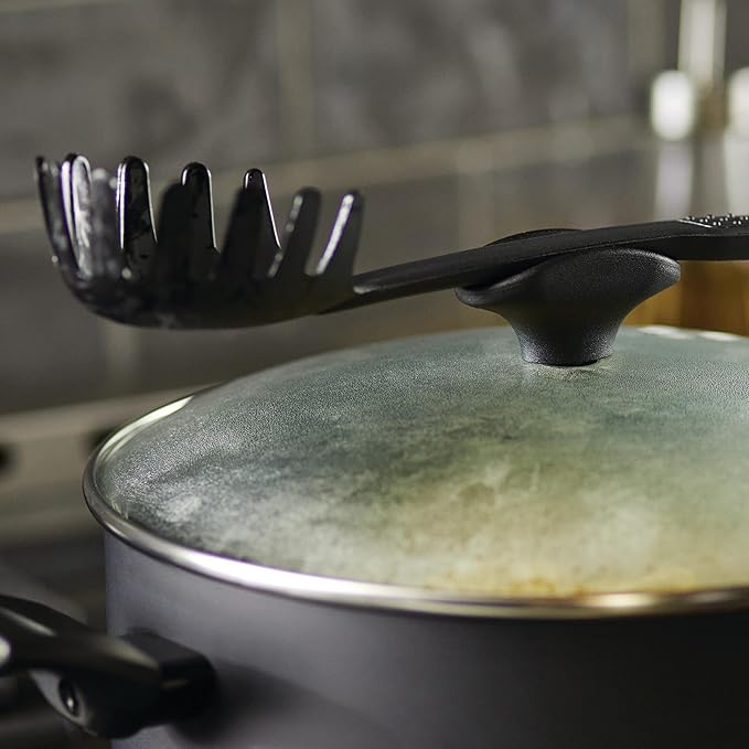 Farberware Power Base Nonstick Cookware/Pots and Pan Set 12 Piece - Matte Black