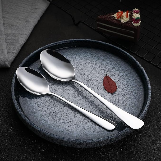 VANDBAO Silver Flatware Cutlery Silverware Set 20 Pieces Stainless Steel Colorful Utensils Tableware Set Service for 4 Include Knife/Fork/Spoon Reusable Mirror Polished Dishwasher Safe