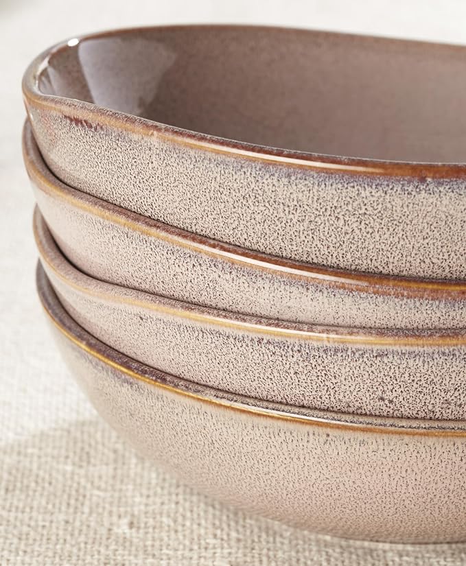 Oneida 899212 Organic Shades Clay Pasta Bowls Set Of 4 Service For 4