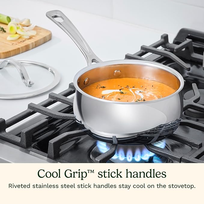 Cuisinart 15 Piece PureClad Triple-Ply Stainless Steel Cookware Set PCST-15