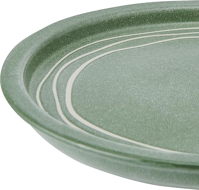 Pfaltzgraff Nature's Pallet 12 Piece Stoneware Dinnerware Set Service for 4 Modern Style High Rims for Everyday use Green