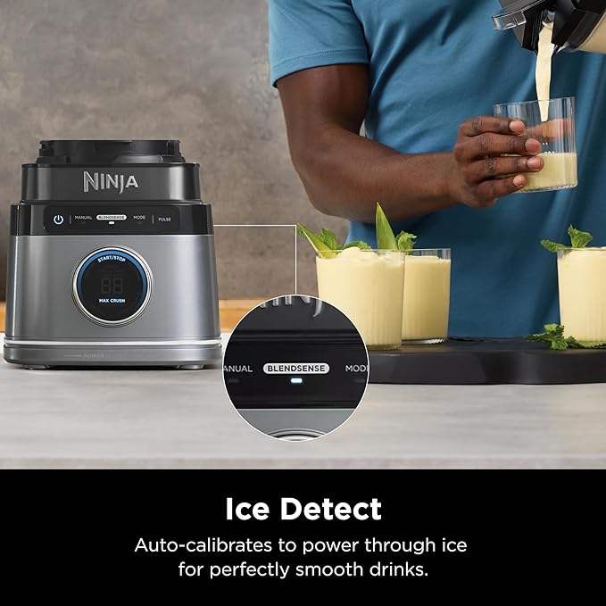 Ninja Blender | Best for Smoothies Frozen Drinks Shakes Veggie Chopper &amp More | 72 oz. Full Size Pitcher | Blender for Kitchens |1800 Watt | Black | TB201