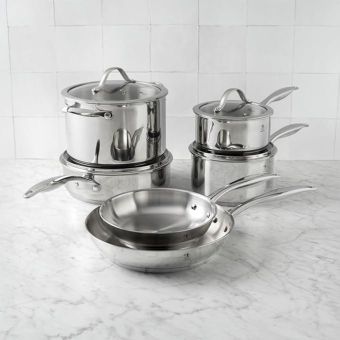 Henckels Aragon 10-pc Stainless Steel Cookware Set
