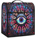 cfpolar Kitchen Aid Mixer Cover Compatible with 6-8 Quarts Evil Eye Glass Painting Stand Mixer Cover Kitchen Aid Mixers Accessories Appliance Organizer Bag Dust Covers with Zipper Pocket