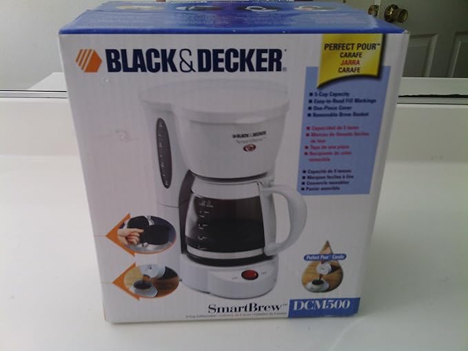 Black &amp Decker DCM500B SmartBrew 5-Cup Coffeemaker Black