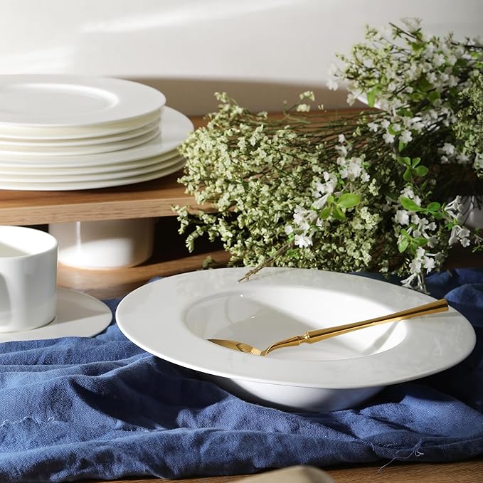 Stone Lain Sylvie 20 Pieces Bone China Dinnerware Set White
