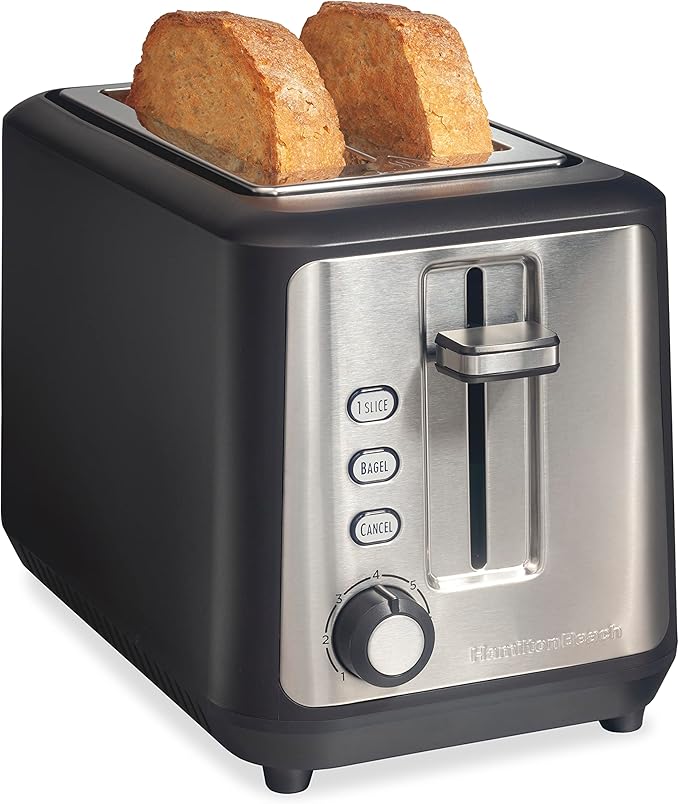 Hamilton Beach 2 Slice Extra Long Slot Toaster and Electric Can Opener Bundle with Sure-Toast Technology and Smooth Edge Lid Cutting