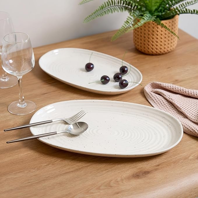 Sango Siterra Artist's Blend 26-Piece Stoneware Dinnerware Set for 4 Ceramic Plates and Bowls Sets with Mugs and Platters Perfect for Everyday Dining