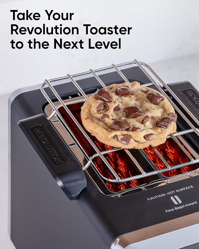 Revolution Toaster Warming Rack for Revolution Toasters Easily Warm Up Pizza Cookies Croissants Buns Muffins Pastries &amp More