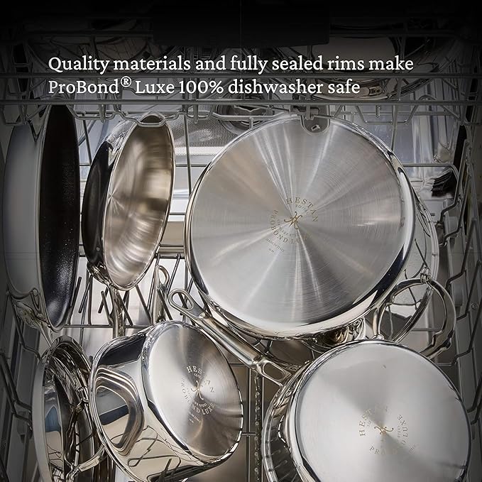 Hestan ProBond Luxe 5-Piece Professional Clad Stainless Steel Cookware Set