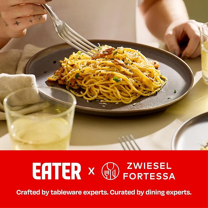 Eater x Zwiesel Fortessa Foss Stoneware 12 Piece Dinnerware Set (Service for 4) Volcanic Gray