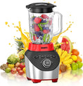 Professional Blender 1200W 64oz Glass Jar Smoothie Blender for Kitchen Countertop with High Speed Total Crushing for Smoothies Frozen Drinks Ice Cream