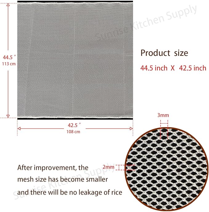 Sunrise Kitchen Supply Sushi Rice Cooking Net/Rice Cooker Napkin (4)