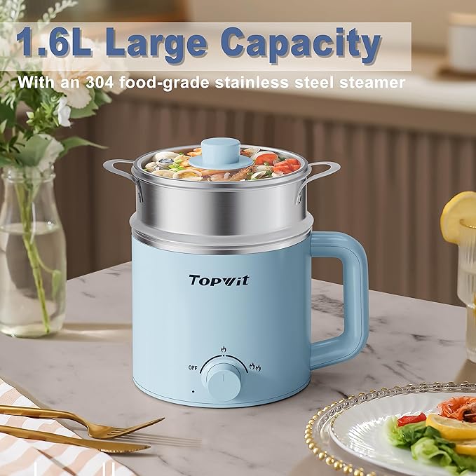Topwit Hot Pot Electric &amp 1.2L Small Rice Cooker