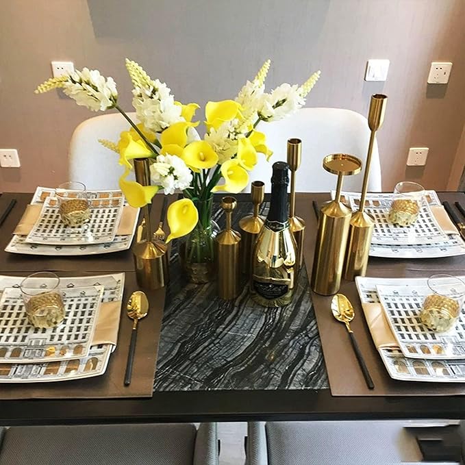 gold trim dinnerware set service for 4 16 pieces bone china dishes sets luxury european architectural plate set for anniversary opening Mother's Day present