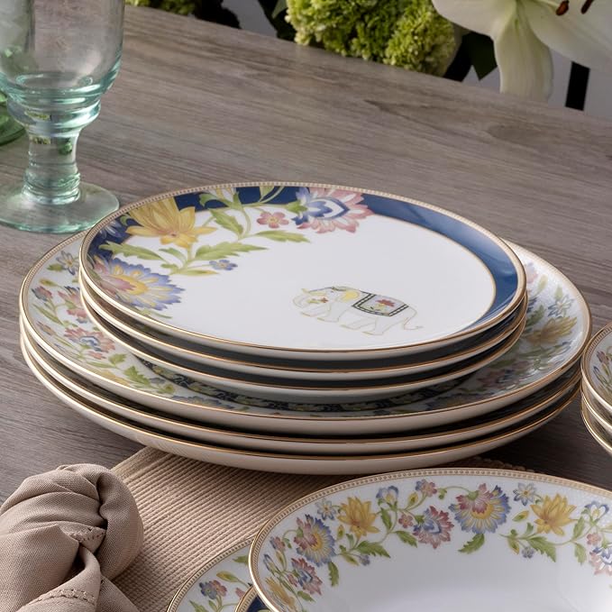 Noritake Tusker Garden 12-Piece Dinnerware Set Service For 4
