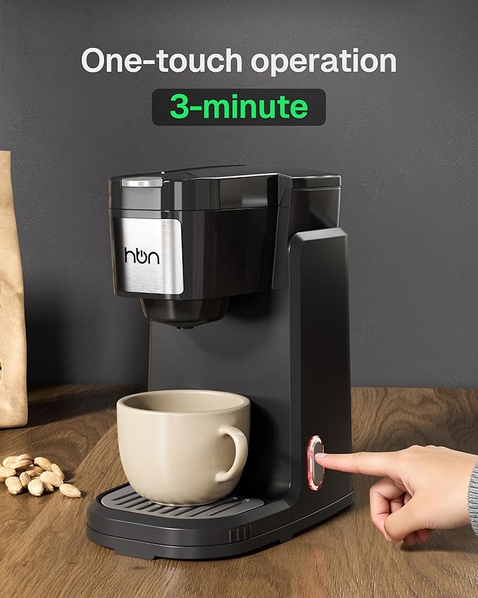 HBN Single Serve Coffee Maker for K-Cup + Tea 48-Count Sampler Variety Pack