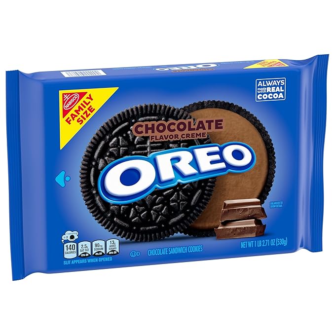 OREO Chocolate Creme Chocolate Sandwich Cookies Family Size 12 - 18.71 oz Packs