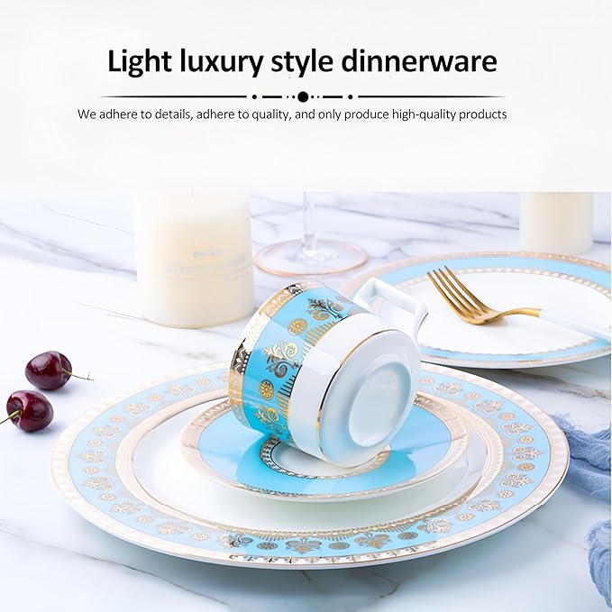16 piece porcelain dinnerware set bone china dinnerware sets dishes set for 4 hotel family gathering banquet wedding present for Mother's Day
