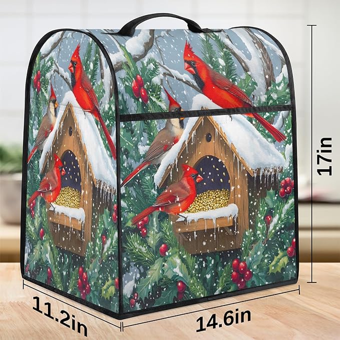 cfpolar Kitchen Aid Mixer Cover Compatible with 6-8 Quarts Autumn Bird Castle Stand Mixer Cover Kitchen Aid Mixers Accessories Appliance Organizer Bag Dust Covers with Zipper Pocket